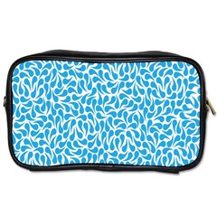 Pattern Blue Toiletries Bags 2-side by Mariart