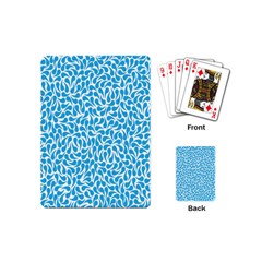 Pattern Blue Playing Cards (mini)  by Mariart