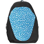 Pattern Blue Backpack Bag Front