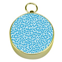 Pattern Blue Gold Compasses