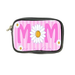 Valentine Happy Mothers Day Pink Heart Love Sunflower Flower Coin Purse by Mariart