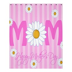 Valentine Happy Mothers Day Pink Heart Love Sunflower Flower Shower Curtain 60  X 72  (medium)  by Mariart