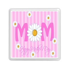 Valentine Happy Mothers Day Pink Heart Love Sunflower Flower Memory Card Reader (square)  by Mariart