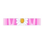 Valentine Happy Mothers Day Pink Heart Love Sunflower Flower Flano Scarf (Mini) Front