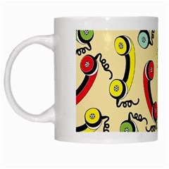 Telephone Cable Green Nyellow Red Blue White Mugs by Mariart