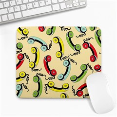 Telephone Cable Green Nyellow Red Blue Large Mousepads