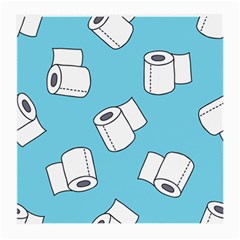 Roller Tissue White Blue Restroom Medium Glasses Cloth (2-side) by Mariart