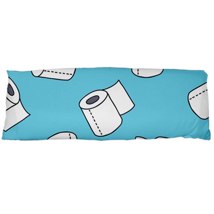 Roller Tissue White Blue Restroom Body Pillow Case (Dakimakura)