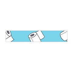 Roller Tissue White Blue Restroom Flano Scarf (mini) by Mariart