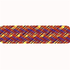 Linje Chevron Blue Yellow Brown Large Bar Mats by Mariart