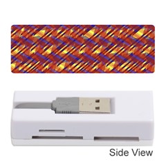 Linje Chevron Blue Yellow Brown Memory Card Reader (stick)  by Mariart