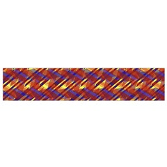 Linje Chevron Blue Yellow Brown Flano Scarf (small) by Mariart