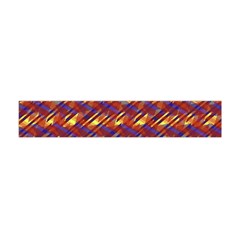 Linje Chevron Blue Yellow Brown Flano Scarf (mini)