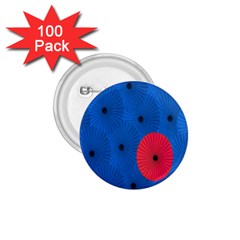 Pink Umbrella Red Blue 1 75  Buttons (100 Pack) 