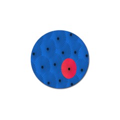 Pink Umbrella Red Blue Golf Ball Marker (4 Pack) by Mariart