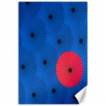 Pink Umbrella Red Blue Canvas 24  x 36  23.35 x34.74  Canvas - 1