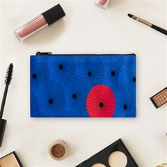 Pink Umbrella Red Blue Cosmetic Bag (small) 