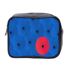 Pink Umbrella Red Blue Mini Toiletries Bag 2-side