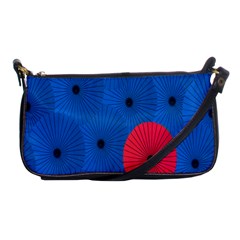 Pink Umbrella Red Blue Shoulder Clutch Bags by Mariart