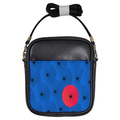 Pink Umbrella Red Blue Girls Sling Bags