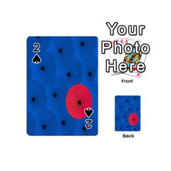 Pink Umbrella Red Blue Playing Cards 54 (mini)  by Mariart