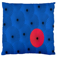 Pink Umbrella Red Blue Standard Flano Cushion Case (two Sides) by Mariart