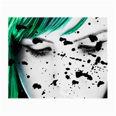 Beauty Woman Close Up Artistic Portrait Small Glasses Cloth (2-side) by dflcprints