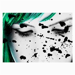 Beauty Woman Close Up Artistic Portrait Large Glasses Cloth (2-side) by dflcprints