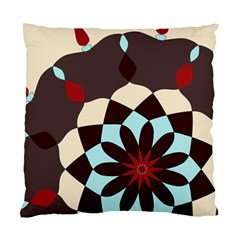 Red And Black Flower Pattern Standard Cushion Case (one Side) by digitaldivadesigns