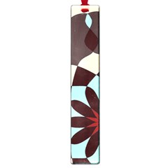 Red And Black Flower Pattern Large Book Marks by digitaldivadesigns