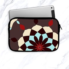 Red And Black Flower Pattern Apple Ipad Mini Zipper Cases by digitaldivadesigns