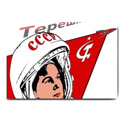 Valentina Tereshkova Large Doormat  by Valentinaart