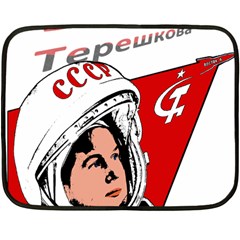 Valentina Tereshkova Fleece Blanket (mini) by Valentinaart