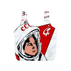 Valentina Tereshkova Full Print Recycle Bags (s)  by Valentinaart