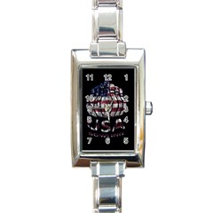 Usa Bowling  Rectangle Italian Charm Watch by Valentinaart