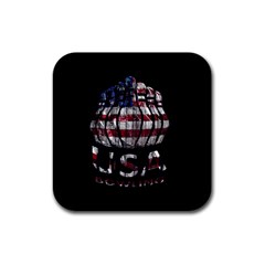 Usa Bowling  Rubber Square Coaster (4 Pack)  by Valentinaart