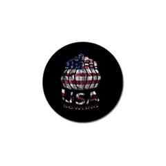 Usa Bowling  Golf Ball Marker by Valentinaart