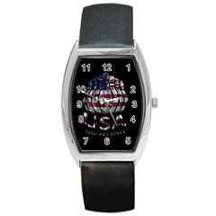 Usa Bowling  Barrel Style Metal Watch by Valentinaart