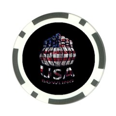 Usa Bowling  Poker Chip Card Guard by Valentinaart