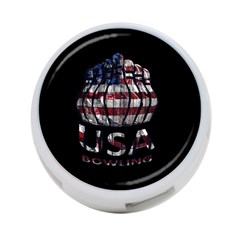 Usa Bowling  4-port Usb Hub (two Sides)  by Valentinaart