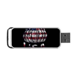 Usa Bowling  Portable Usb Flash (two Sides) by Valentinaart