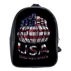 Usa Bowling  School Bags (xl)  by Valentinaart