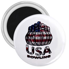 Usa Bowling  3  Magnets by Valentinaart