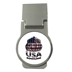 Usa Bowling  Money Clips (round)  by Valentinaart