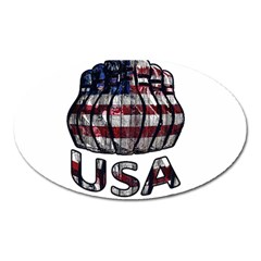 Usa Bowling  Oval Magnet by Valentinaart