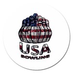 USA Bowling  Magnet 5  (Round) Front