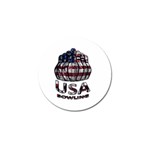 USA Bowling  Golf Ball Marker Front