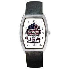 Usa Bowling  Barrel Style Metal Watch by Valentinaart