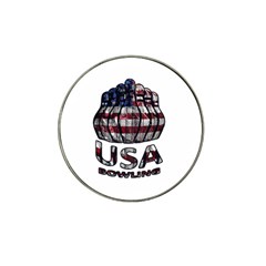 Usa Bowling  Hat Clip Ball Marker