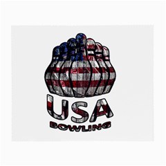 Usa Bowling  Small Glasses Cloth (2-side) by Valentinaart